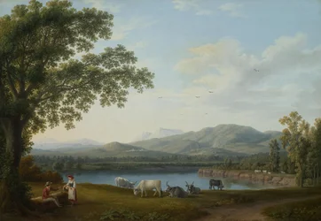 Vue sur le Sele et le massif des Monti Alburni

Original title Blick auf den Sele und das Massiv der Monti Alburni