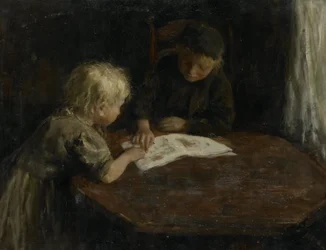 Enfants avec un livre d