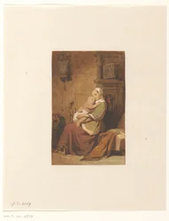 Mère et enfant dans un intérieur