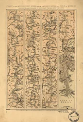 Carte du fleuve Mississippi, de la rivière Ohio au golfe du Mexique LOC 99447139