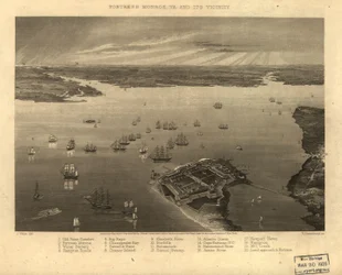 Forteresse Monroe, Va. et ses environs LOC 99439195