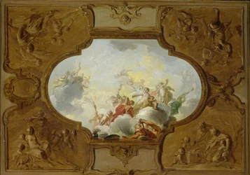 Conception pour une peinture de plafond avec l