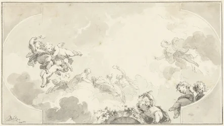 Projet pour une peinture de plafond