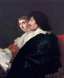 Double portrait de Constantijn Huygens (1596-1687) et Suzanna van Baerle (1599-1637)