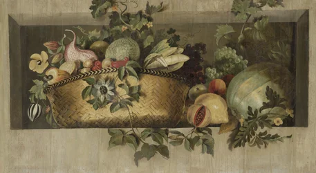 Nature morte avec guirlandes de fruits et de fleurs
