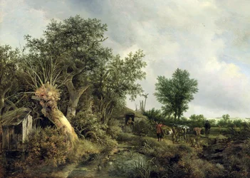 Paysage avec une cabane, 1646