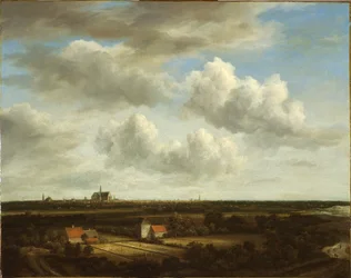 Vue des champs de blanchiment près de Haarlem