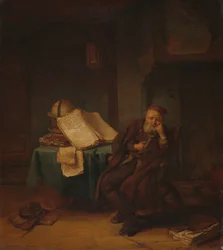 Philosophe dans son étude