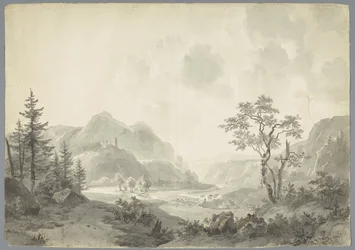 Paysage de montagne avec une rivière