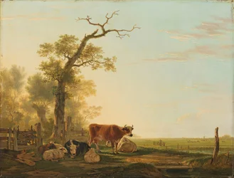 Paysage de prairie avec des animaux
