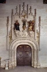 Annonciation, portail de la sacristie