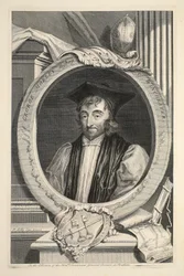 Portrait de George Morley, évêque de Winchester, illustration de 