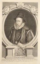 Portrait de Thomas Sackville, Comte de Dorset, Baron de Buckhurst, illustration de 