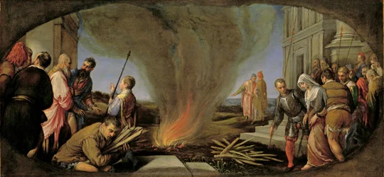 Tamar conduite au bûcher