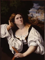 Une dame assise