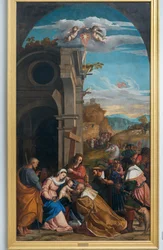 Adoration des Mages en présence de Sainte Hélène
