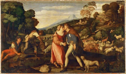 Jacob et Rachel (peinture sur toile)