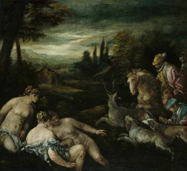 Diane et Actéon, 1585-92