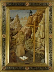 Saint Jérôme pénitent dans le désert, 1450