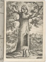Apparition de la Vierge dans le hêtre [plaque P]