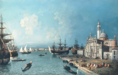Vue sur le Bacino di S.Marco; au premier plan S.Giorgio