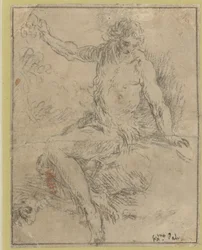 Saint Jean-Baptiste assis