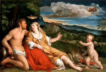 Mars, Vénus et Cupidon, années 1520