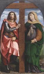 Exaltation de la Croix. Saints Constantin le Grand et Hélène, 1520-1522