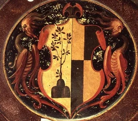 Bouclier héraldique, vers 1529