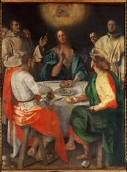 Souper à Emmaüs (huile sur bois)