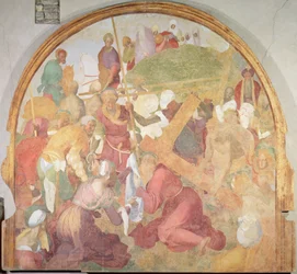 Le Chemin du Calvaire, lunette du cycle de fresques de la Passion