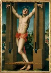 Le martyre de saint Quentin (peinture sur toile)