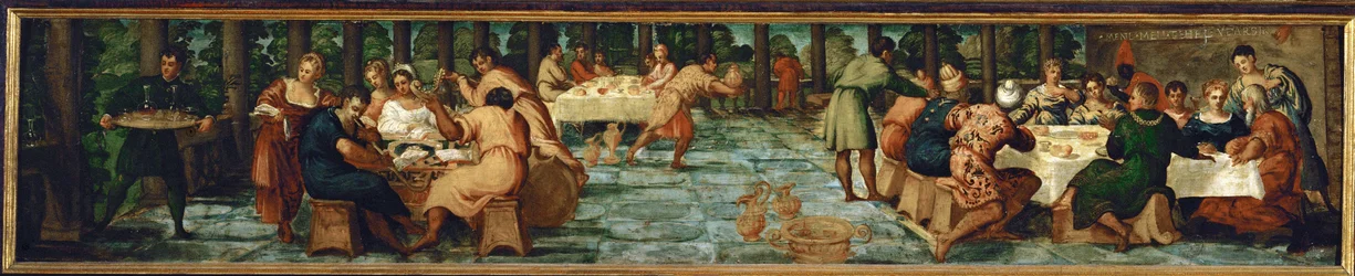 Le festin de Belsazar (huile sur bois d