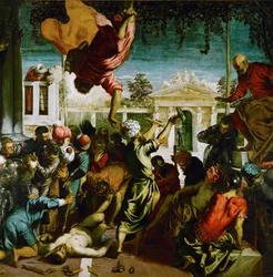Saint Marc libère un esclave (huile sur toile)