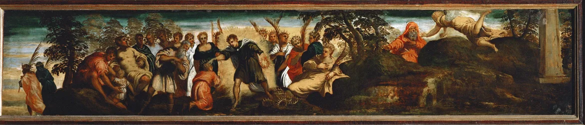La prédiction à David (huile sur bois)