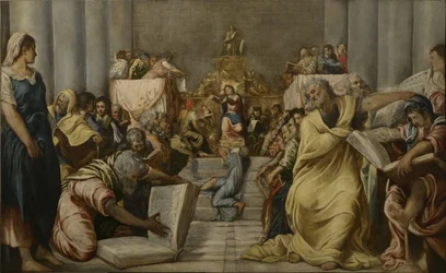 Le Christ discute dans le Temple