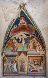 Histoires de Saint Bernardin et des Saints, église de Saint François, chapelle de Saint Bernardin de Sienne