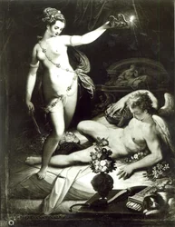 Psyché surprenant Cupidon