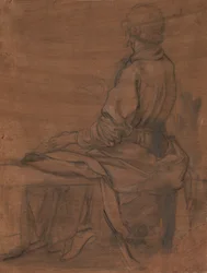 Homme assis vu de dos