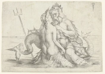 Triton et Néréide en étreinte