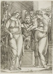 Sacrifice à Priape, la grande assiette