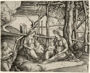 La Sainte Famille avec Sainte Élisabeth et l