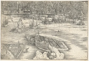 Vue de Venise [bloc central inférieur], 1500