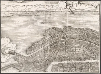 Vue de Venise [encadré en haut à gauche]