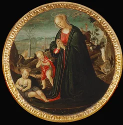La vierge adorant l