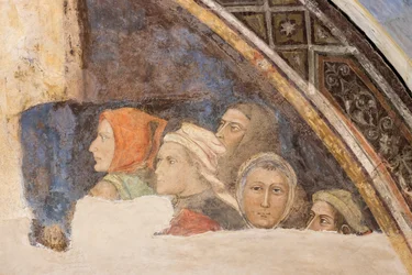 Cinq figures non identifiées (fresque)