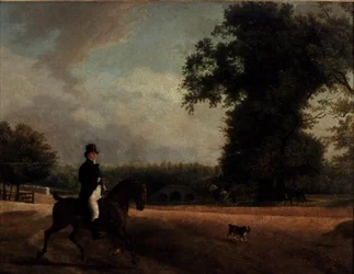 George Luving à cheval