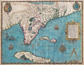 Carte de la Floride et de Cuba