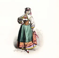 Femme de Salamanque, Espagne