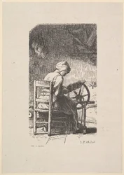 La fileuse, 1853